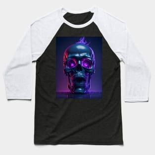 Surreal Mystic Skull Baseball T-Shirt